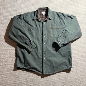 Carhartt Vintage Men's Green Canvas Shirt Jacket